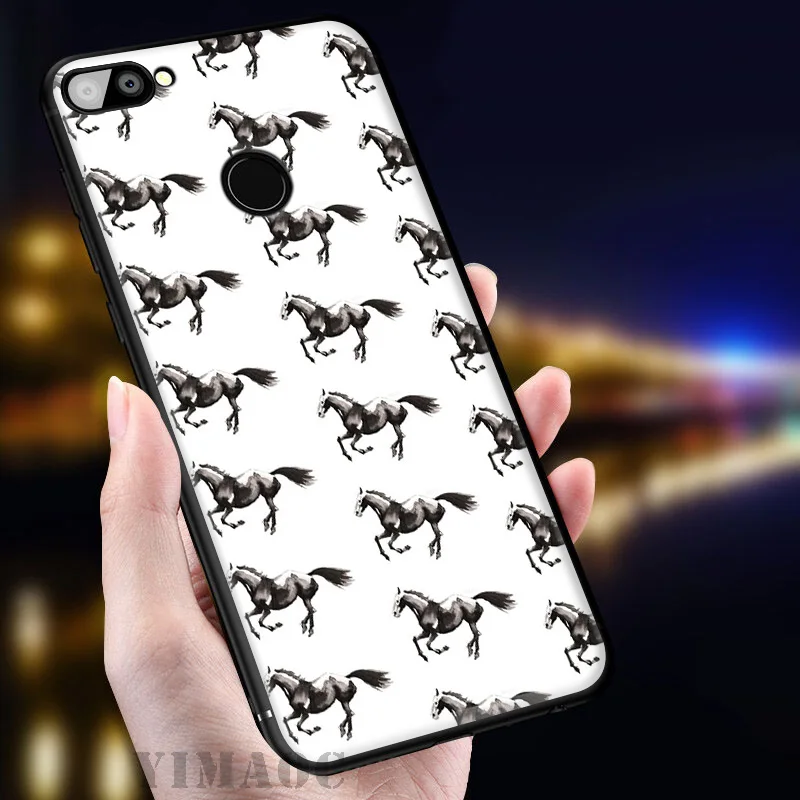 YIMAOC Horse Running Art Soft Case for Huawei Mate 20 10 P30 P20 Pro P10 P9 P Smart Z 2019 &amp Nova 3 3i Lite |