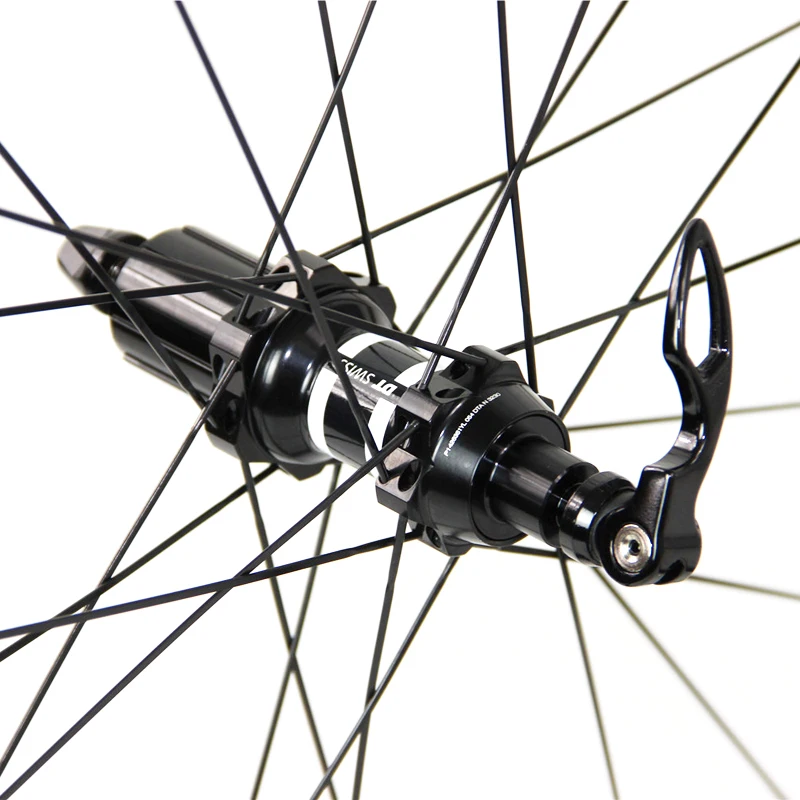 60 мм трубчатая клинчерная углеродная колесная пара с базальтовой тормозной