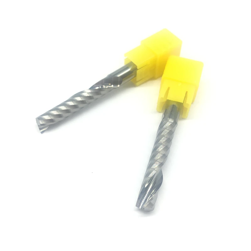 

1pc Carbide Single Flute End Mill 6mm 32mm CEL 1F CNC Spiral Lathe Machine Milling Cutter For Wood Aluminum