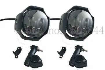 light 2x LED Универсальный мотоциклов туман свет Дополнительная лампа алюминия Корпус 10-30 В мотоцикл фар грузовик пятно света - Цвет: light