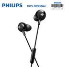 Проводные спортивные наушники-вкладыши Philips SHE4305 3,5 мм с шумоподавлением, стерео, бас, Hi-Fi гарнитура для Xiaomisamsung s8s9