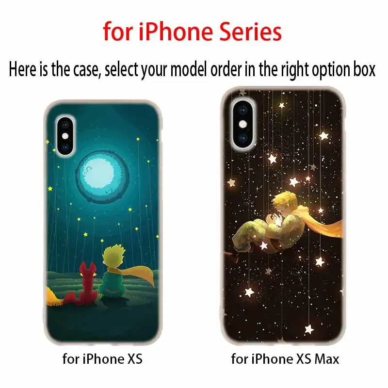 Чехол для телефона iPhone 11 Pro X XS Max XR 6 7 8 Plus 5 4S SE Little Prince Акварельная сумка Funda etui bumper