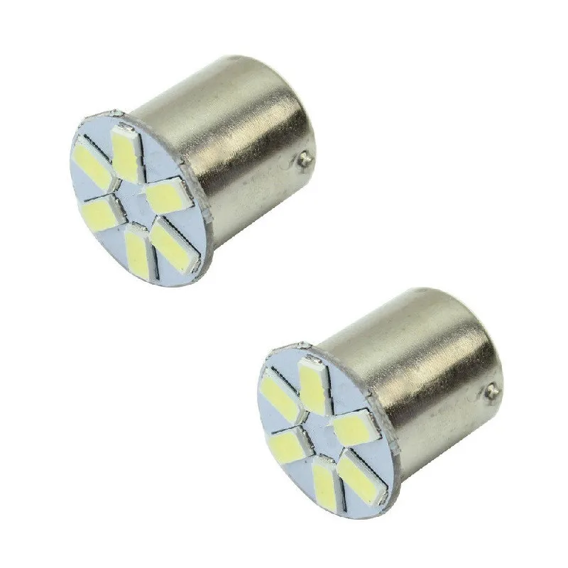 Светодиодные лампы 1156/1157-6SMD-5630 белый свет DC12V интерьерные светодиодные для фар
