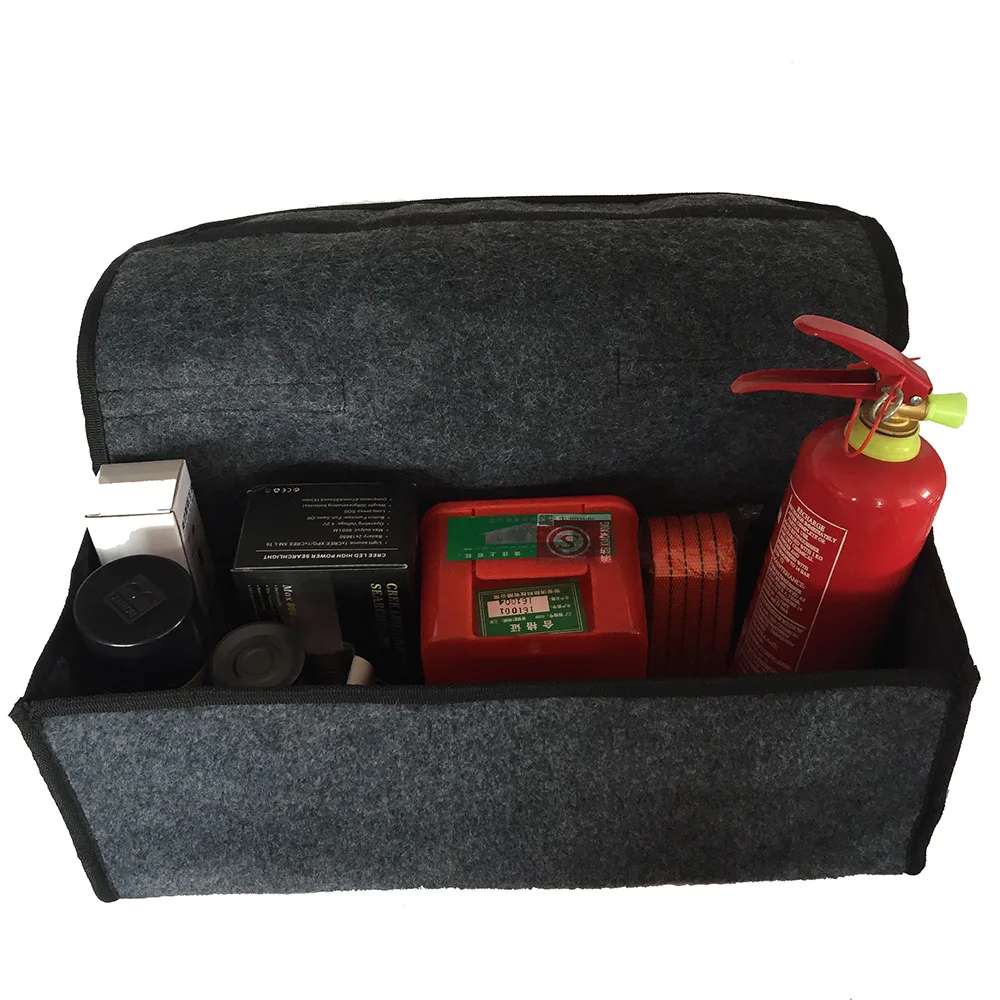 Высокопроизводительный автомобильный мягкий войлочный ящик для хранения черные