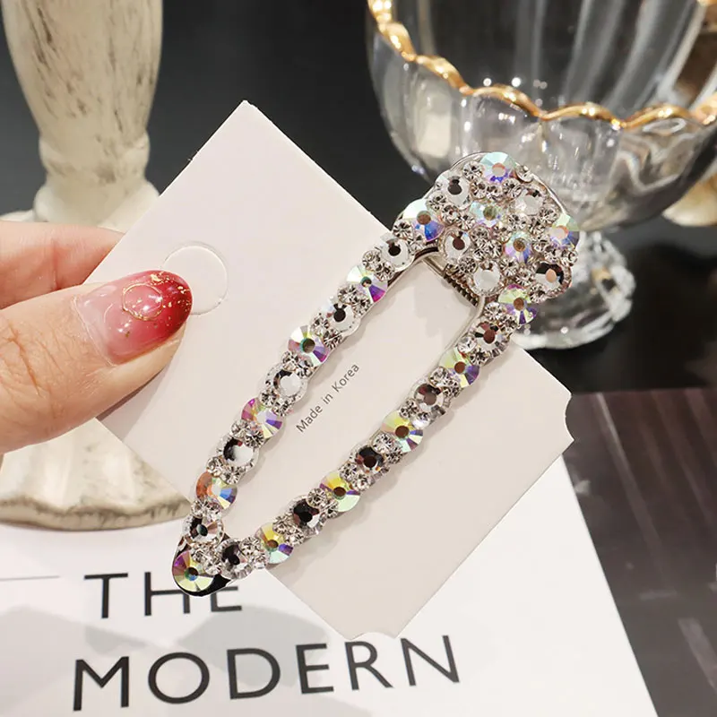 10 BlingBling металлические стразы аксессуары для волос для женщин геометрический золотистый заколки для волос для девочек жемчужные Заколки Для Волос - Цвет: 10