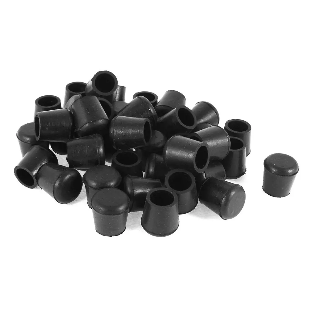 

T-Best Price promotion 40 Pcs Black Rubber Chair Table Feet Pipe Tube Tubing End Caps 14mm