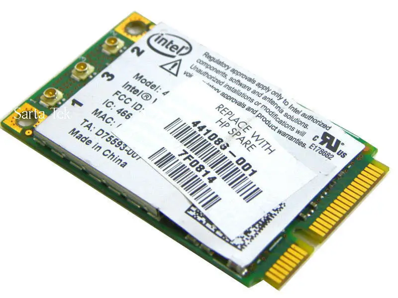 Мини pcie карта для Intel Wireless WiFi Link 4965AGN a/b/g/n 300 Мбит/с двухдиапазонный MIMO HP 441086