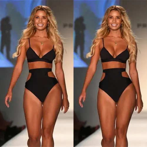 

New 2018 Summer Women Push-up Padded Bra Bandage High Waist Bikini Set Swimsuit Beach Swimwear Bather Suit Swimming Suit