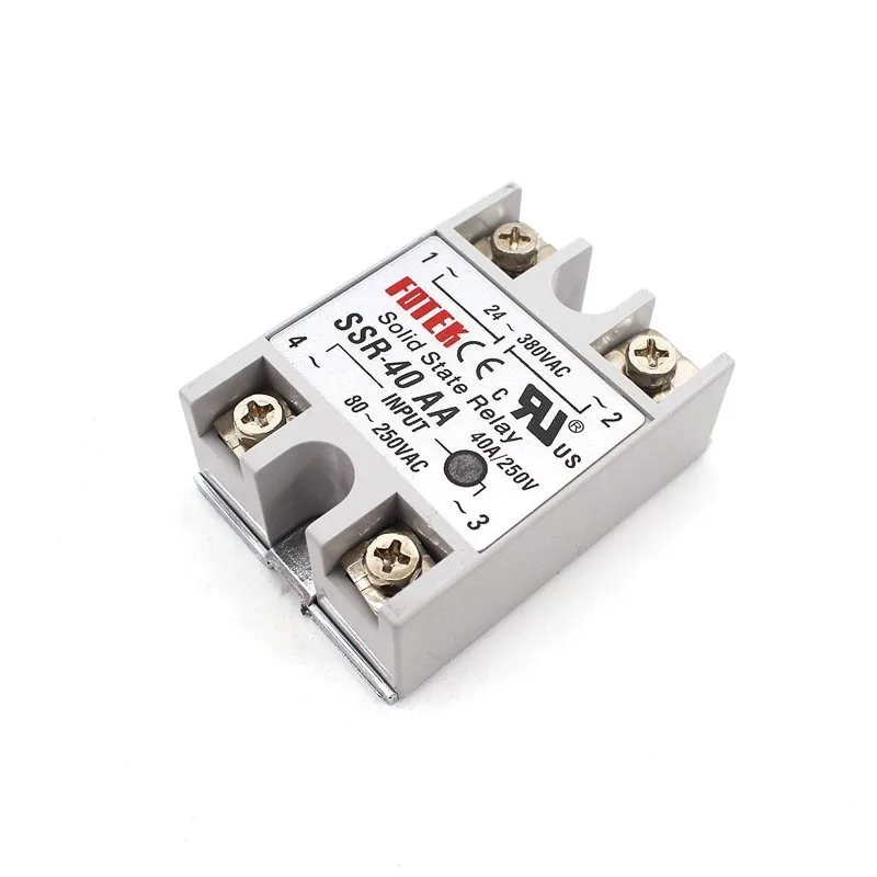 Твердотельные реле 12v 24v SSR 10AA 25AA 40AA 10A 25A 40A на рост от 80 до 250 В переменного тока 24 380V