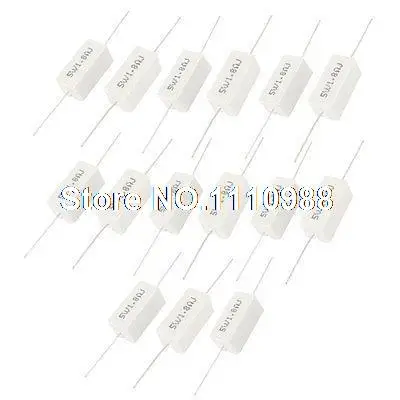 15 шт. 1 8 Ом 5 Вт допуск 5% осевой цементный Силовой Резистор|resistor axial|resistor powerresistor watt |