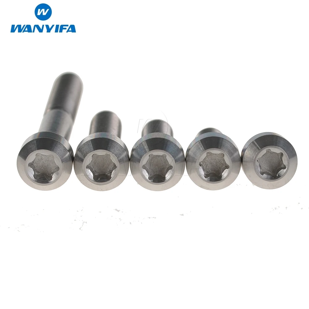 Титановый "Wanyifa" с шестигранной головкой M6 x 10 15 20 25 30 35, 40 45 50 60 65 мм велосипедный вынос руля мотоцикла тормозной болт для гарнитуры