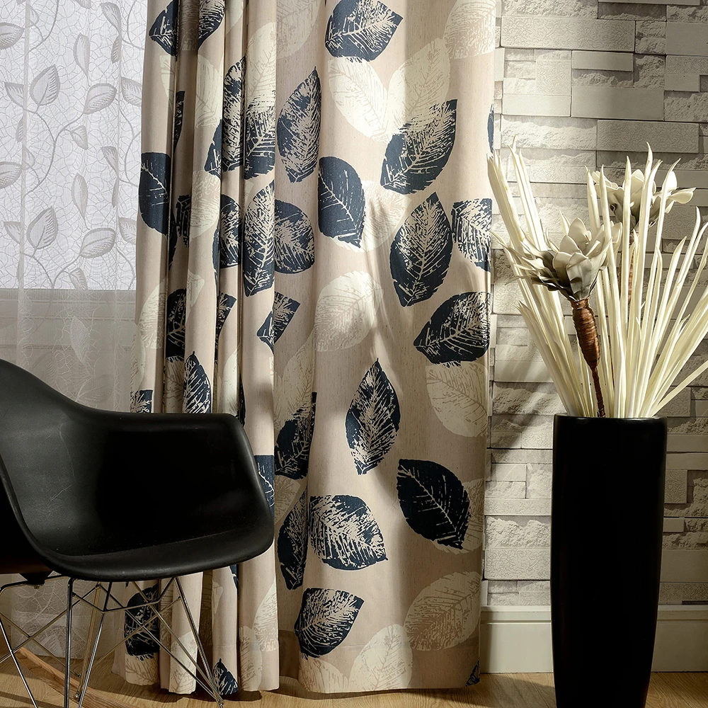 Dsinterior штора печати полиэстер хлопок занавес для гостиной или спальни|curtains for|curtains