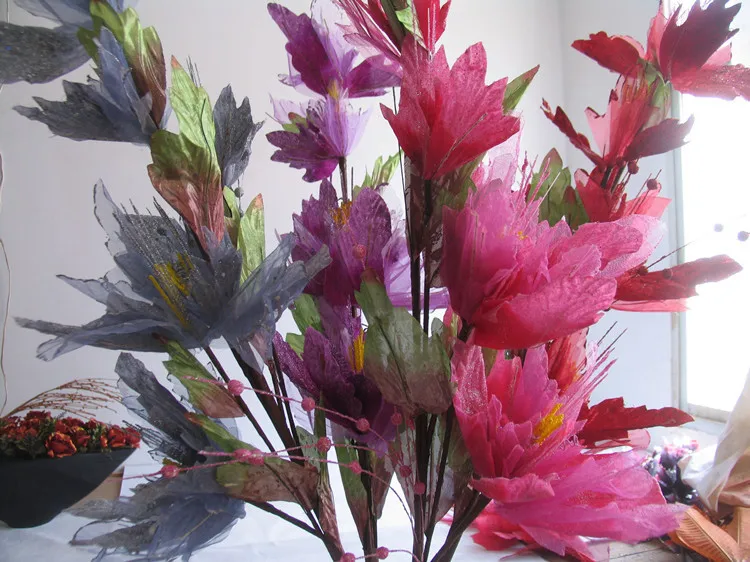[Специальное предложение] Искусственные цветы с высокими ветвями, декоративные цветы, рассыпчатая пудра, акция исключительно для участнико... от AliExpress RU&CIS NEW