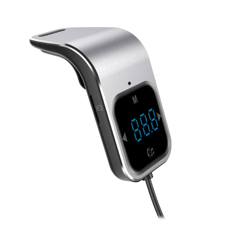 Модулятор FM передатчика YASOKRO противоскользящий беспроводной Bluetooth автомобильный