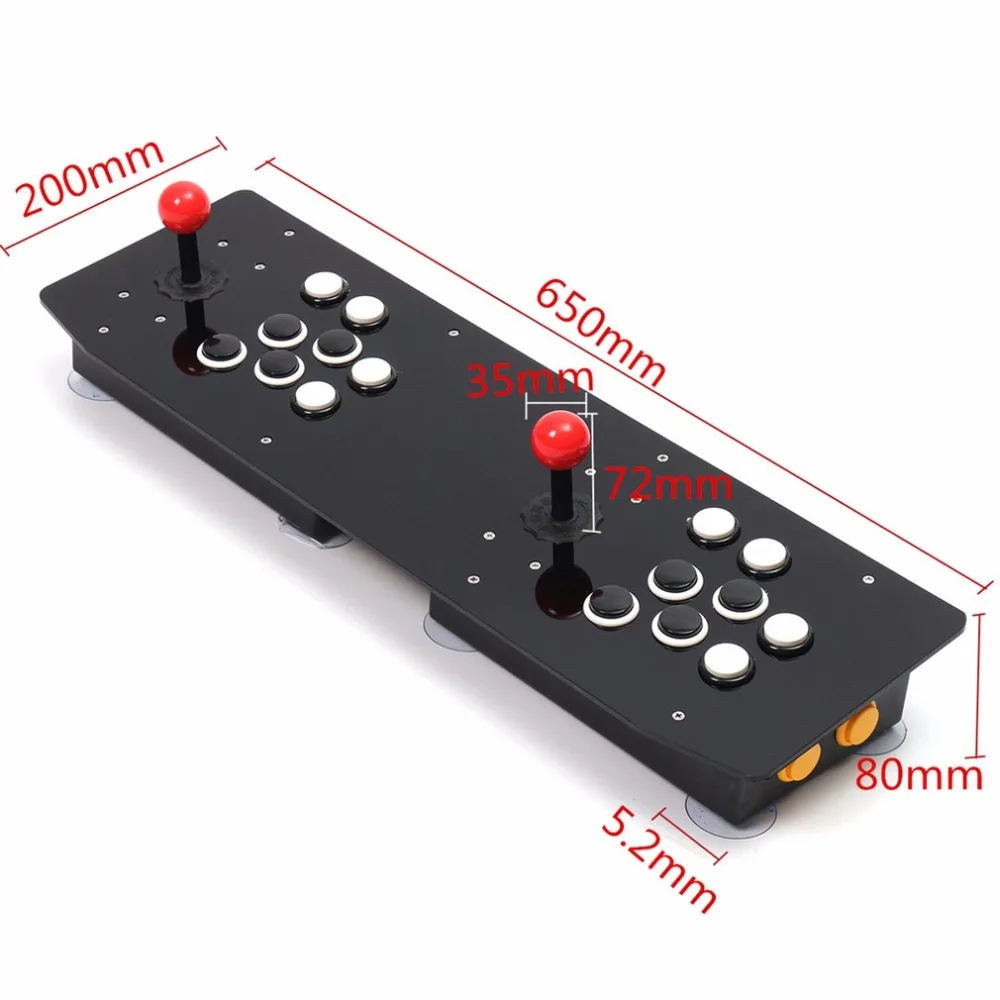 Ergonomic Design Double Arcade Stick Video Game Joystick Controller Gamepad For Windows PC Enjoy Fun Game