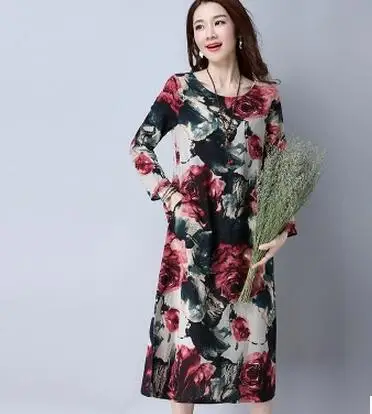 Весеннее женское платье в стиле ретро новинка 2020 повседневное средней длины с