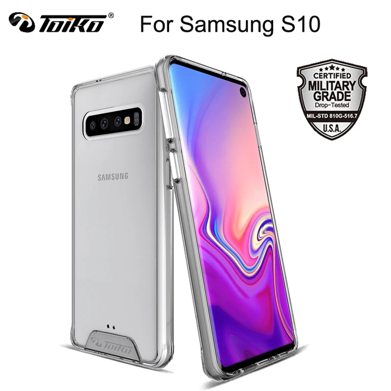 Прозрачные противоударные Чехлы toyko Chiron для samsung Galaxy S10 S10e S10 Plus, защитная оболочка из поликарбоната, ТПУ, бампер, аксессуары для телефона, чехол