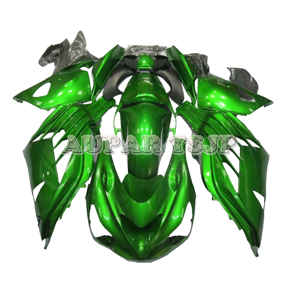ABS Пластик полный комплект обтекателя Для Kawasaki ZX14R 2012 2013 21014 ZX-14R впрыска электронный атомайзер Блестящие зеленый