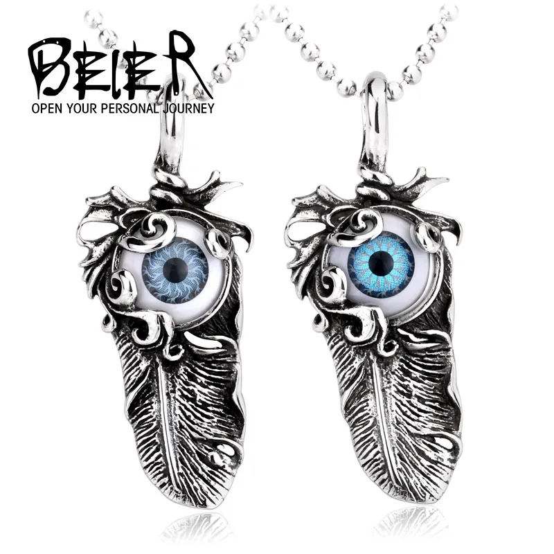 Байер Модные украшения Нержавеющая сталь человека Punk глаз кулон для человек