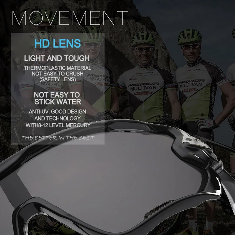 Polarized Bicycle glasses Cycling Comfortable equipment bike UV400 proof outdoor sports sunglasses male Unisex | Спорт и развлечения