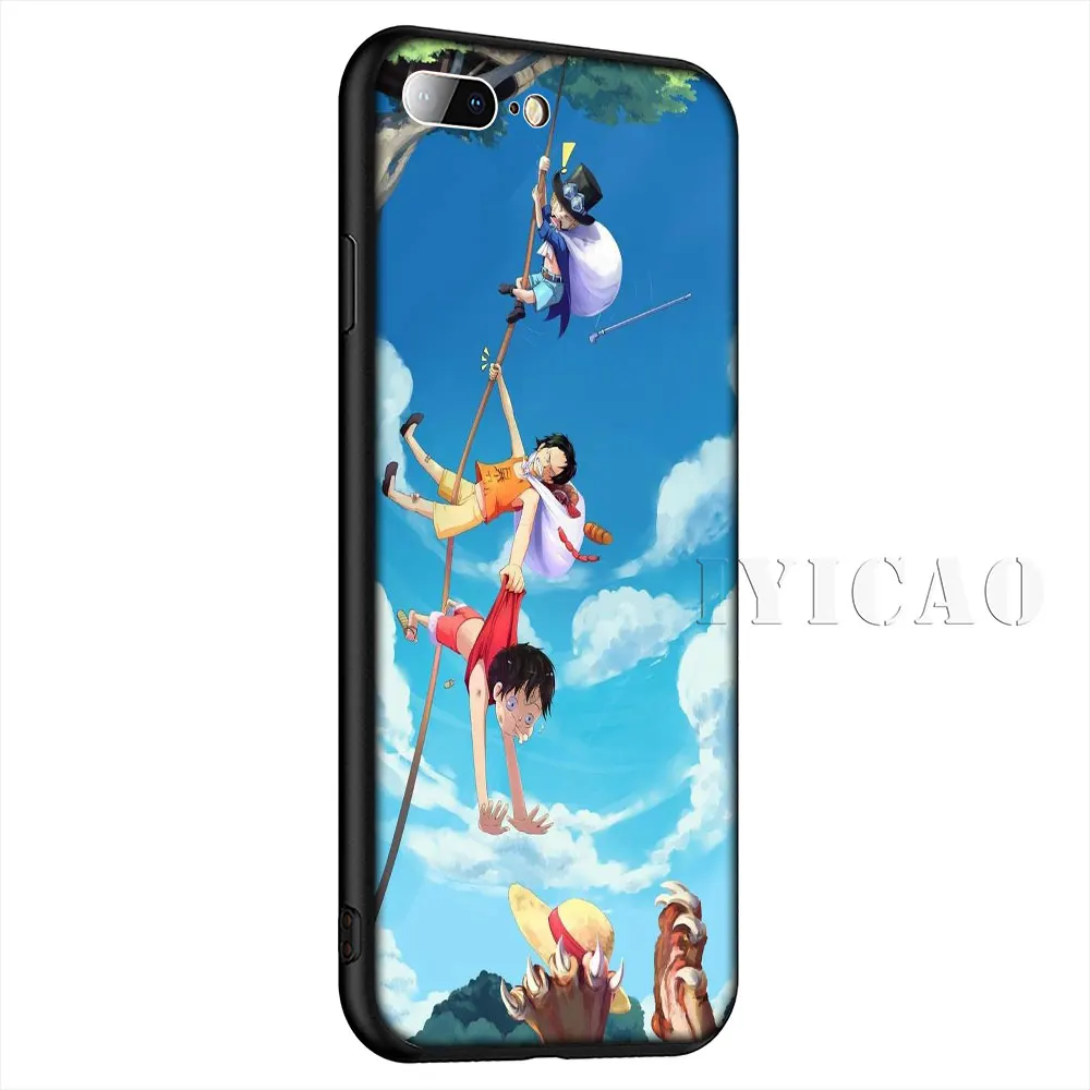 IYICAO Anime One Piece Luffy Soft Case for iPhone XR X XS Max 8 7 6 6S Plus 5 5S SE Cover |