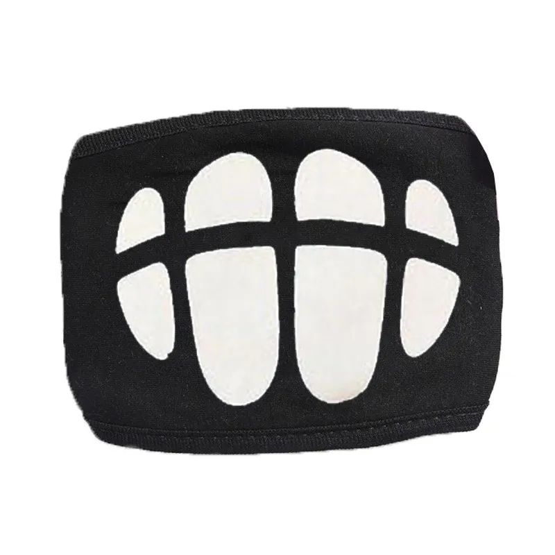Светло-серый Child Like Mouth Mask Dark Anti Dust Cool Mask Cartoon Mouth Muffle Face Mask Emoticon Masque Masks For Gifts for Children's Day - Цвет: Светло-серый