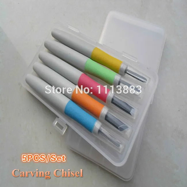 5 шт./компл. Премиум Японский Сталь режущая головка резьба по дереву долотом ящик