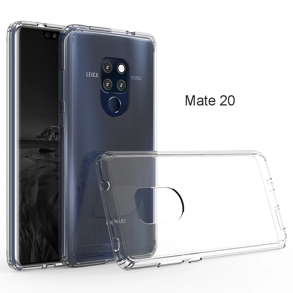 Для huawei mate 30 Pro Чехол 20 X Lite P20 P30 nova 5 ударопрочный Прозрачный Жесткий Тонкий чехол для телефона