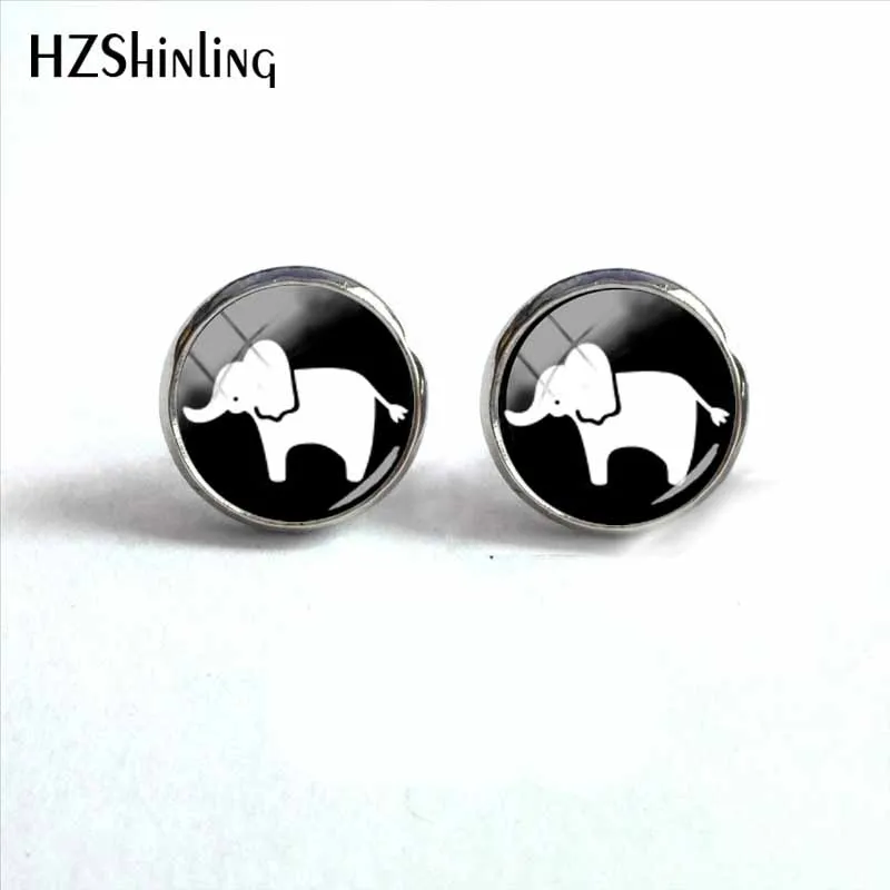 2018 Новый Белый серьга слон ребенок серьги &quotСлон&quot ручной работы ювелирные