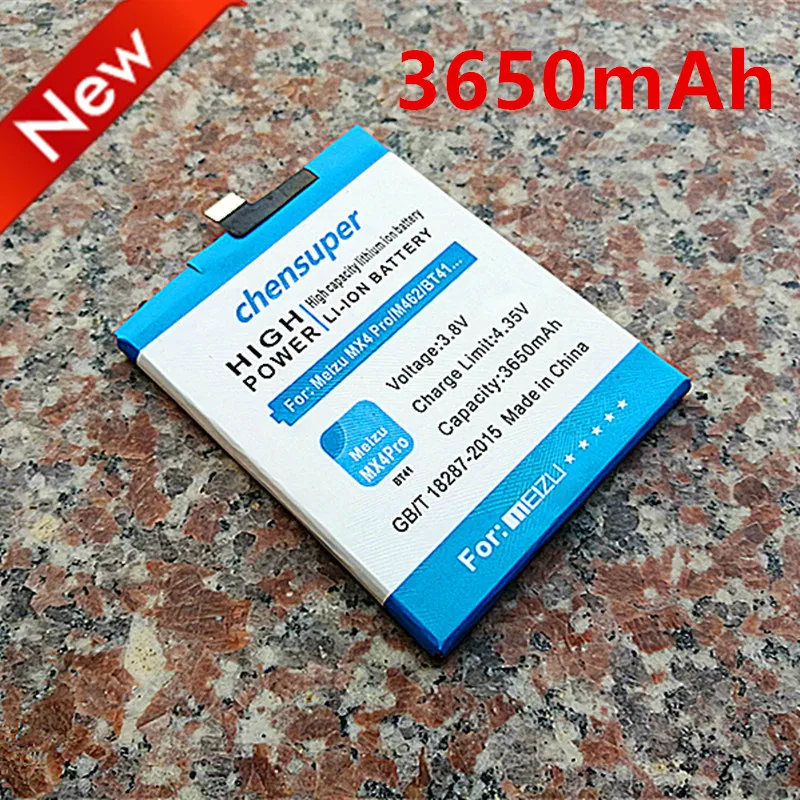 

Chensuper 3650mAh BT41 Аккумулятор для Meizu MX4 Pro MX4PRO батареи