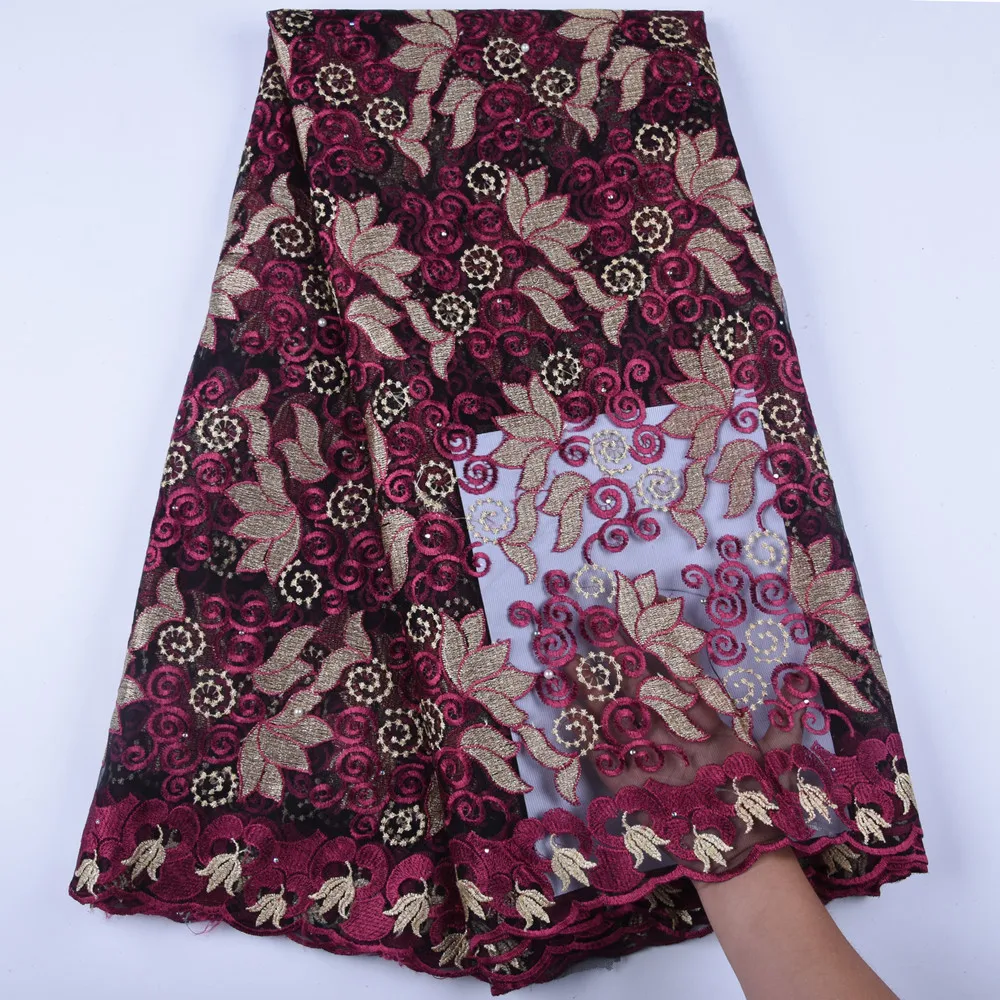 Новое поступление африканская сухая кружевная ткань 2019 высокая качественная