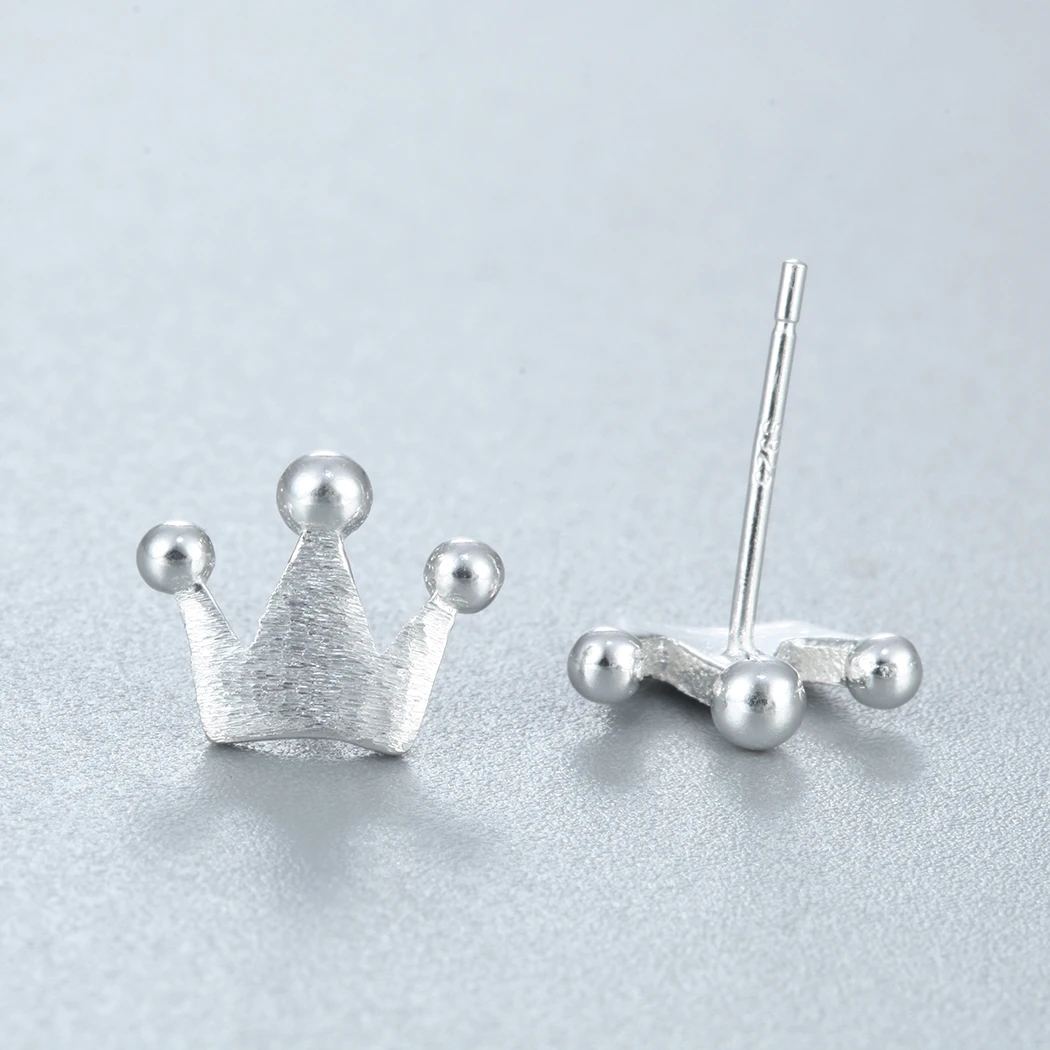 Cxwind Fashion Crown Stud Earrings For Women Girl Lovely Ear Piercing Jewelry Classic Princess Design brincos | Украшения и