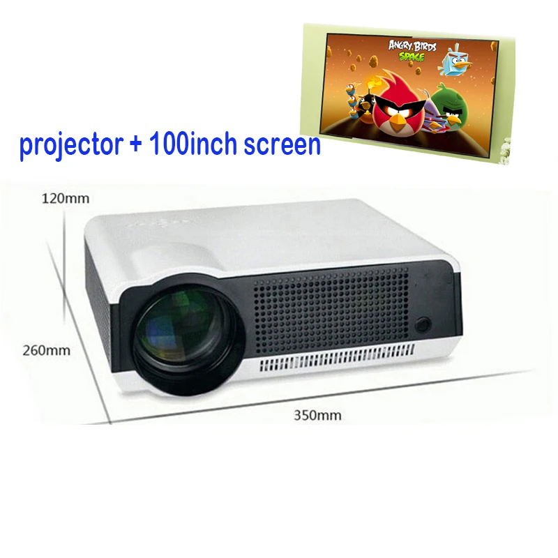 Poner Saund светодиодный HD проектор 5500 люмен Beamer 1080P ЖК-проектор ТВ Full видео домашний