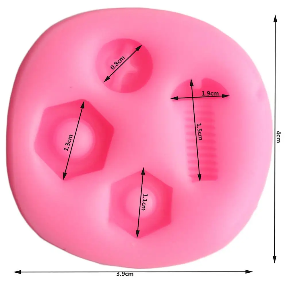 Промышленное оборудование силиконовая форма винтовая гайка в стиле стимпанк