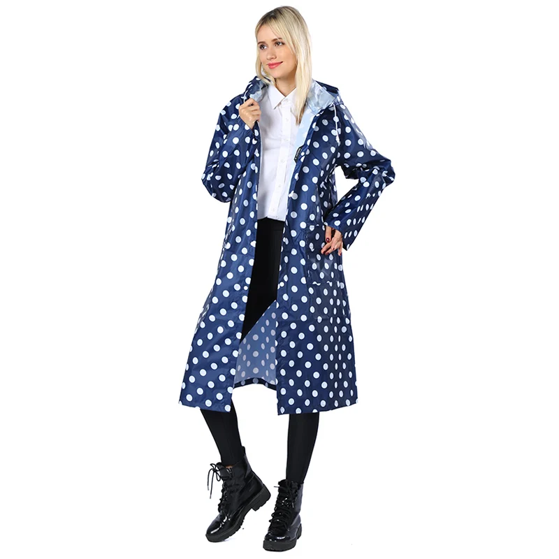 

Girl Lady Hooded Raincoat Outdoor Travel Waterproof Riding Cloth Rain Coat for Women Poncho Long Rainwear Raincoat Jacket 50XX