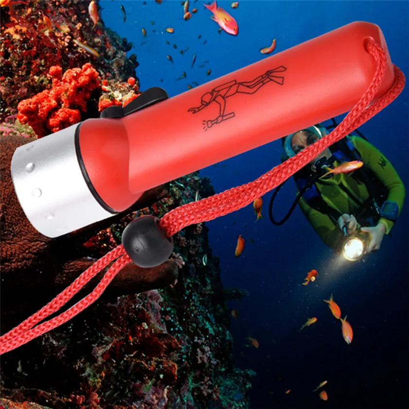 Супер подводный 1200LM CREE XM-L T6 светодиодный Дайвинг вспышка светильник фонарь лампа светильник водонепроницаемый дропшиппинг