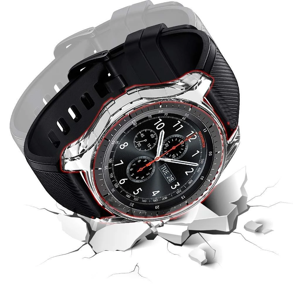 Полный защитный чехол для samsung Galaxy Watch 42 мм 46 мм Рамка аксессуары для умных часов