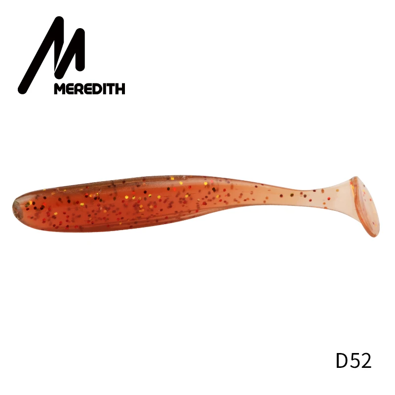 S52 Meredith, 13 см, 11,5 г, 4 шт., рыболовные приманки, наживки, легко Скручивающиеся плавающие приманки, мягкая силиконовая приманка, двойной цвет, искусственный карп, Мягкая приманка - Цвет: S52