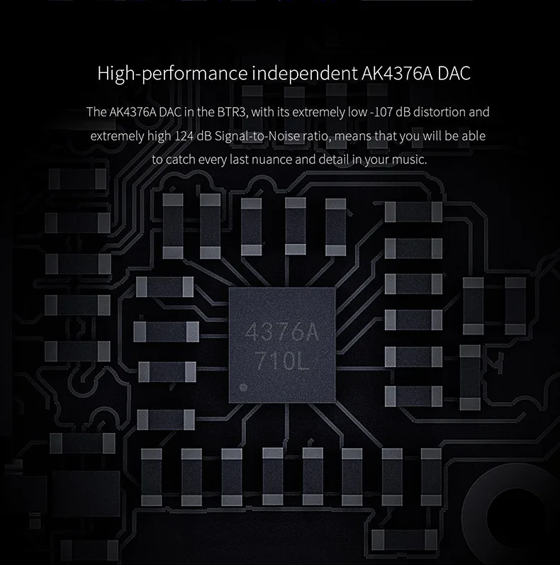 FiiO BTR3 CSR8675 AK4376A USB DAC портативный Bluetooth APTX HD LDAC LHDC Type C 3,5 мм усилитель для i phone/Android телефонов/ПК