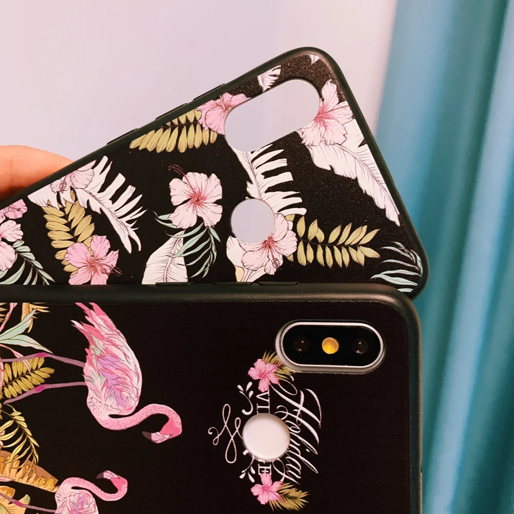 Мягкий силиконовый чехол для Xiaomi Mi 8 SE A1 A2 Lite Redmi Note 5 Plus 3 6 7 6A Pro S2 Pocophone F1 Flamingo с