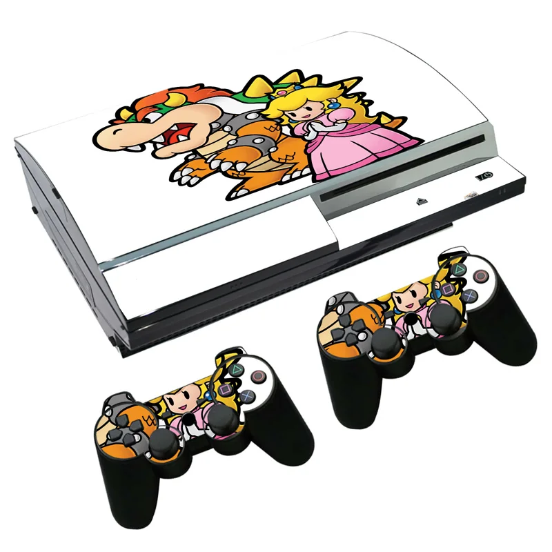 Наклейка Super Mario Skin для PS3 Fat PlayStation 3 консоль и контроллеры Skins виниловая
