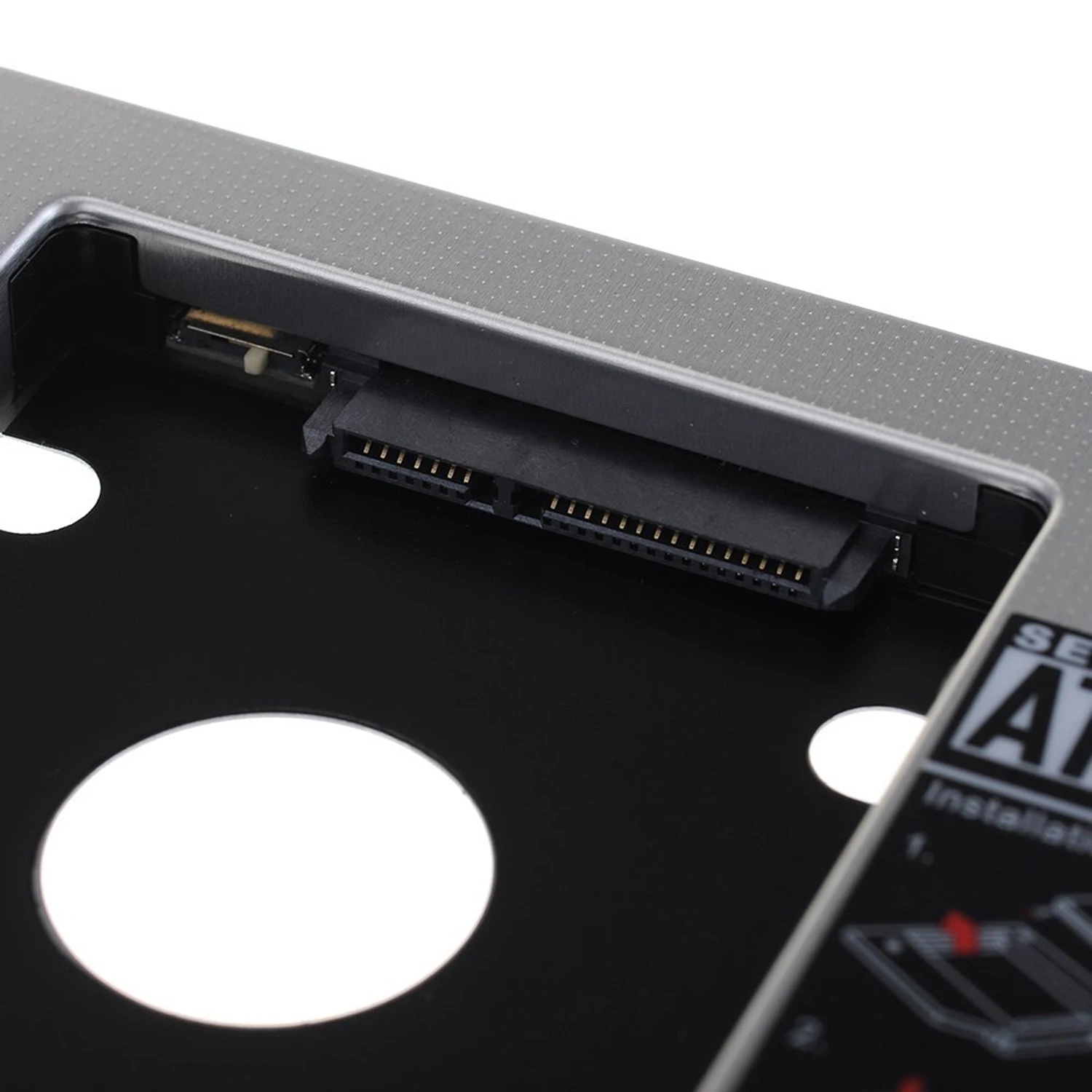 Besegad 2 й 5 дюймовый HDD SSD жесткий диск Caddy чехол адаптер Корпус 12 7 мм алюминиевый SATA к