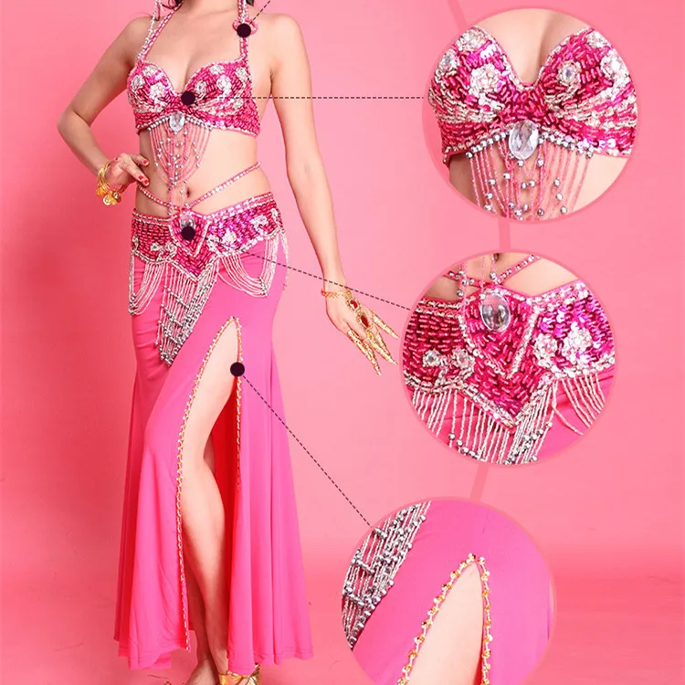 Индийское платье для женщин костюм танца живота 6 цветов ручная работа (юбка +