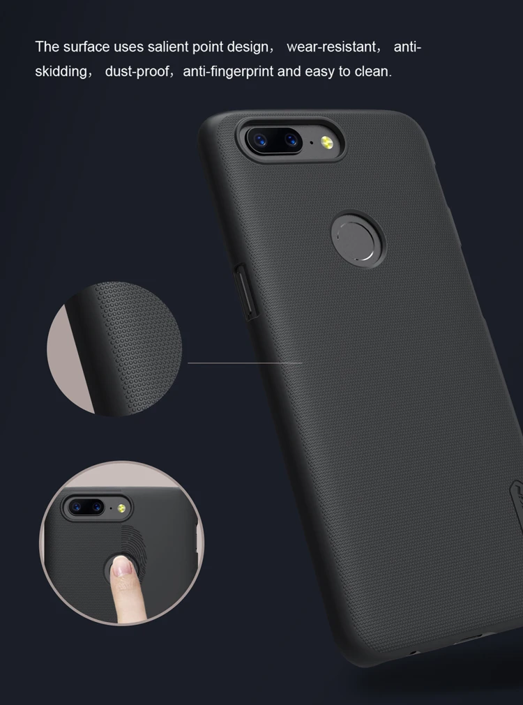 Чехол для oneplus 5 t, чехол для One plus 5 t, матовый чехол NILLKIN, чехол для телефона oneplus 5 t, чехол s, твердый пластиковый чехол на заднюю панель+ Защитная пленка для экрана