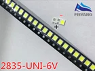 Оригинальный светодиодный светильник UNI 3528 2835 1210 с бусинами высокой мощности 1 Вт 6 в холодный белый Светодиодный светильник для ЖК-телевизора с подсветкой