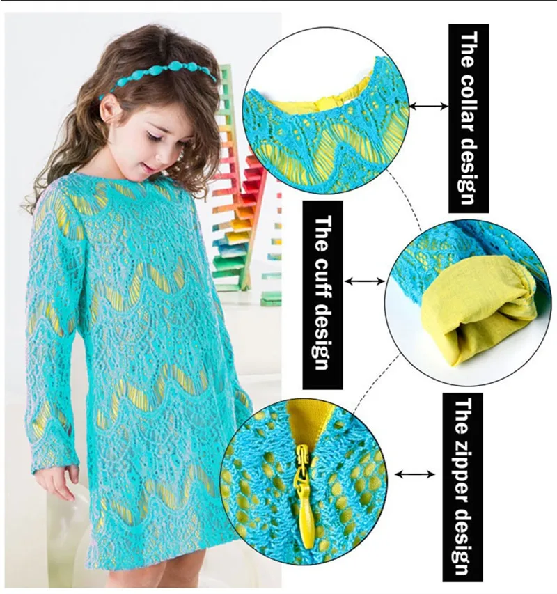 Vestidos/Детское платье принцессы для девочек из хлопка с длинными рукавами; сезон весна-осень детские Костюмы детские платья, одежда для девочек ясельного возраста на возраст 1, 2, 3 лет