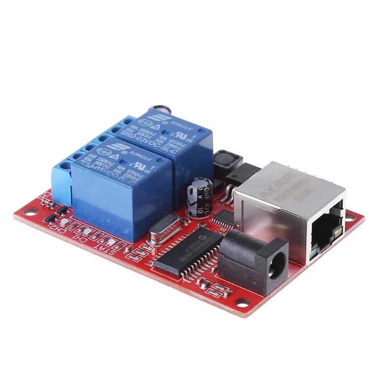 LAN Ethernet 2 Way Relay Board Delay Switch TCP/UDP Controller Module WEB Server | Обустройство дома