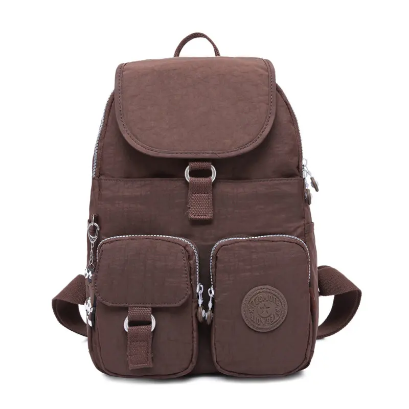 Коричневый TEGAOTE, школьный рюкзак для девочек-подростков, Mochila, женские рюкзаки, нейлон, водонепроницаемый, Повседневный, для ноутбука, рюкзак, женский, Sac A Dos - Цвет: Коричневый