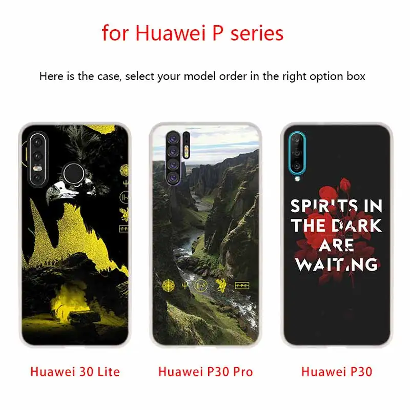Мягкий чехол для Huawei P40 P30 P20 Pro P10 Lite e Plus P Samrt Z 2020 2019 Twenty One Pilots 21 Pilots|Бамперы| |