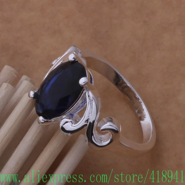 Silver Plated ring fashion jewelry rare/dark purple stone /ejpanawa bkrakbya AR351 | Украшения и аксессуары